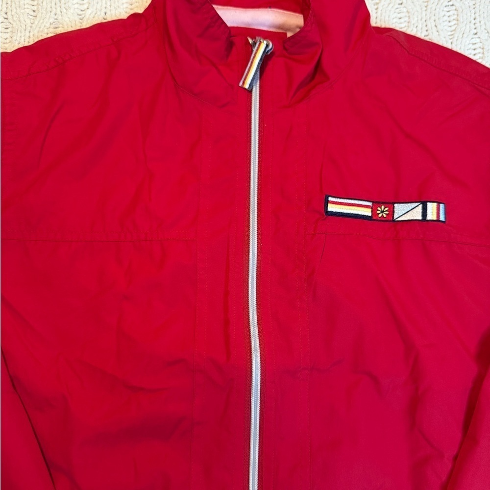 Vtg Catalina Red Windbreaker Women’s Jacket size 12/14 - Picture 8 of 10